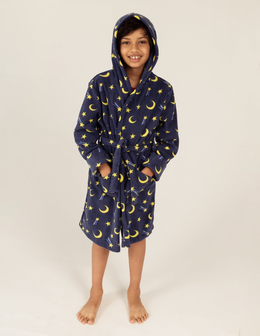 Leveret Kids Fleece Hooded Polar Bear Robe – Leveret Clothing